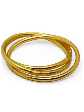 3-Piece Stackable Bangle Bracelets Set, Polyvinyl Carbonate, Waterproof,